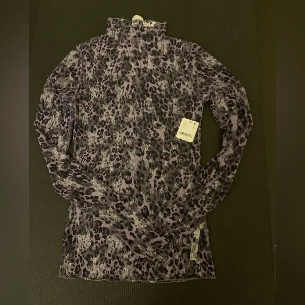 Free People Floral Mesh Long Sleeve Top - Picture 3 of 6